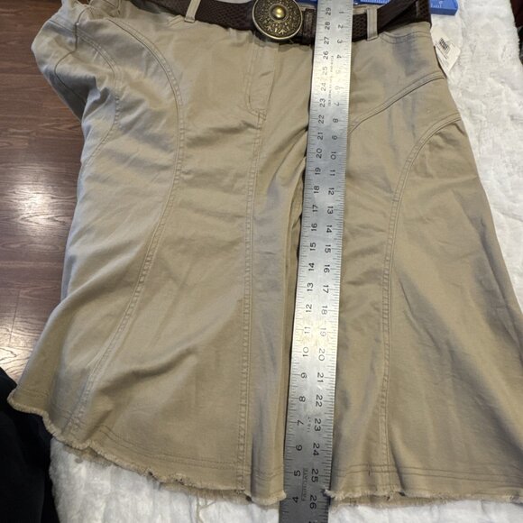 VTG Faded Glory Women’s Denim Midi Skirt 18 Blue Fit Flare Boho Western Cottage - Picture 13 of 13